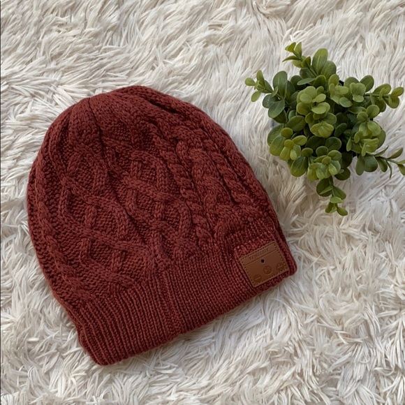 🎉HP🎉 Tenergy Smart Bluetooth Beanie 💗 Rust - Picture 2 of 16